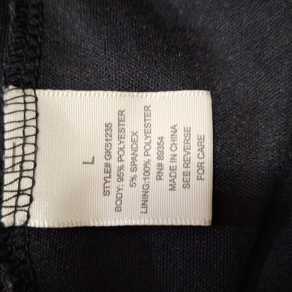 No Comment sheer lined mini dress - L - floral black/white - Picture 5 of 9